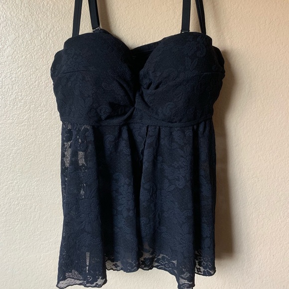 torrid Other - Torrid Black Lace Tankini Size 3